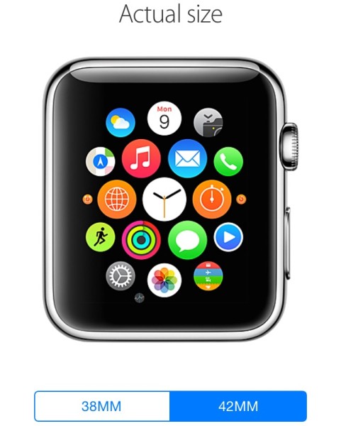 Apple Watch Actual Size